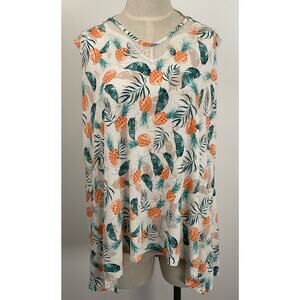 Style & Co Pineapple print shirt Size 1x